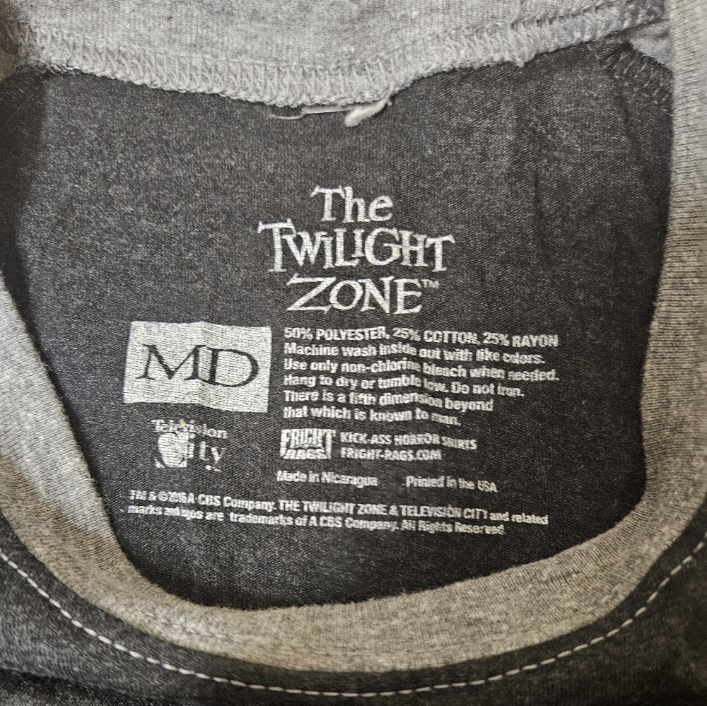 Fright Rags Twilight Zone Raglan Tee - Picture 2 of 2